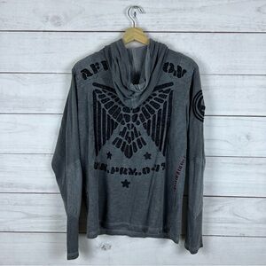 Affliction Grunge Lightweight Hoodie Medium